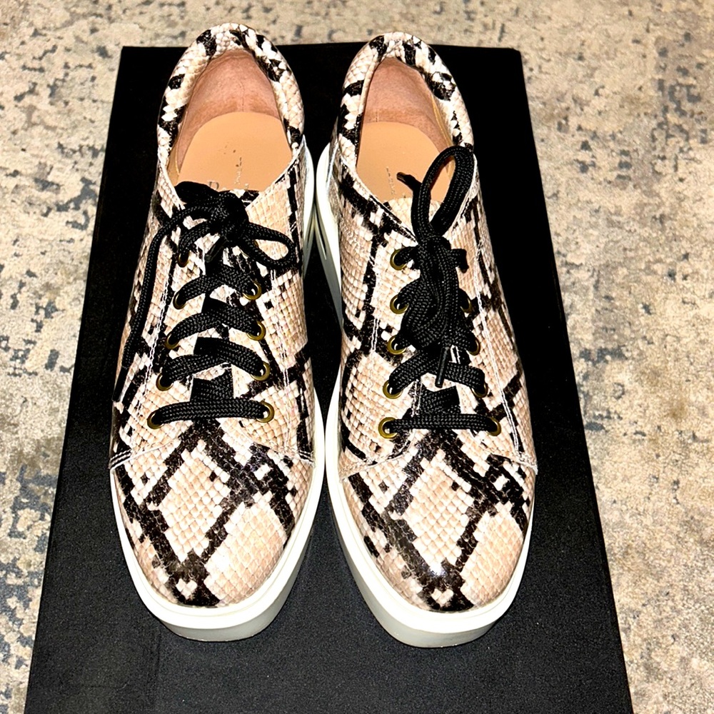 LINEA PAOLA PLATFORM SNAKESKIN SNEAKER